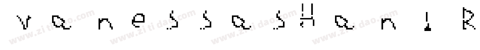 VanessasHand Regular字体转换